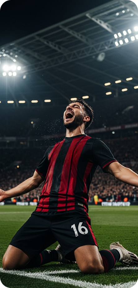 Football player celebrating